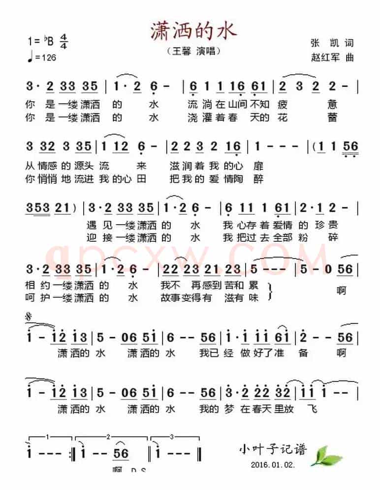 潇洒的水 