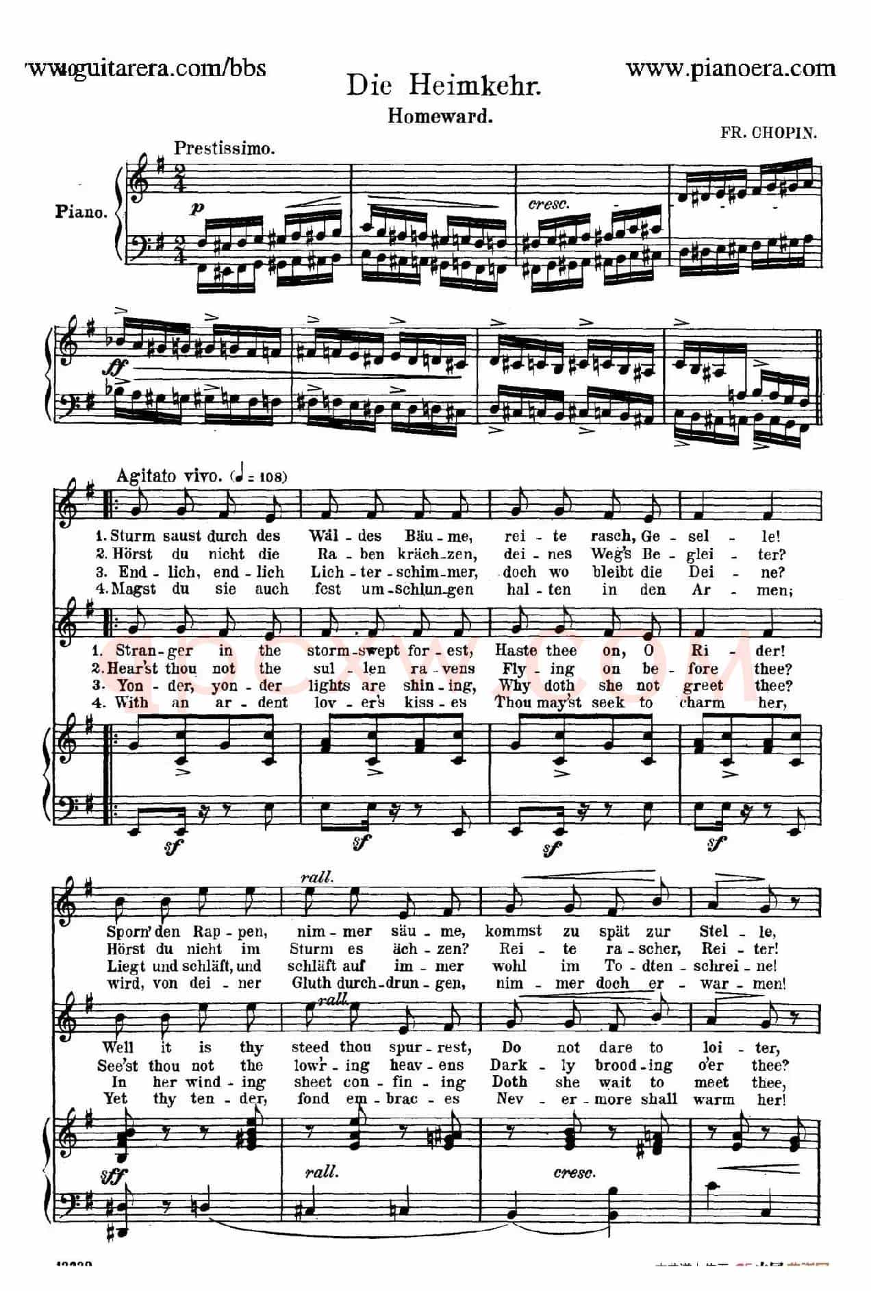回家 Die Heimkehr(正谱)