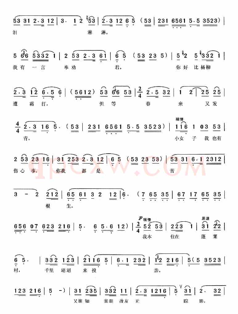 互表身世（《天仙配》董永、七女唱段）