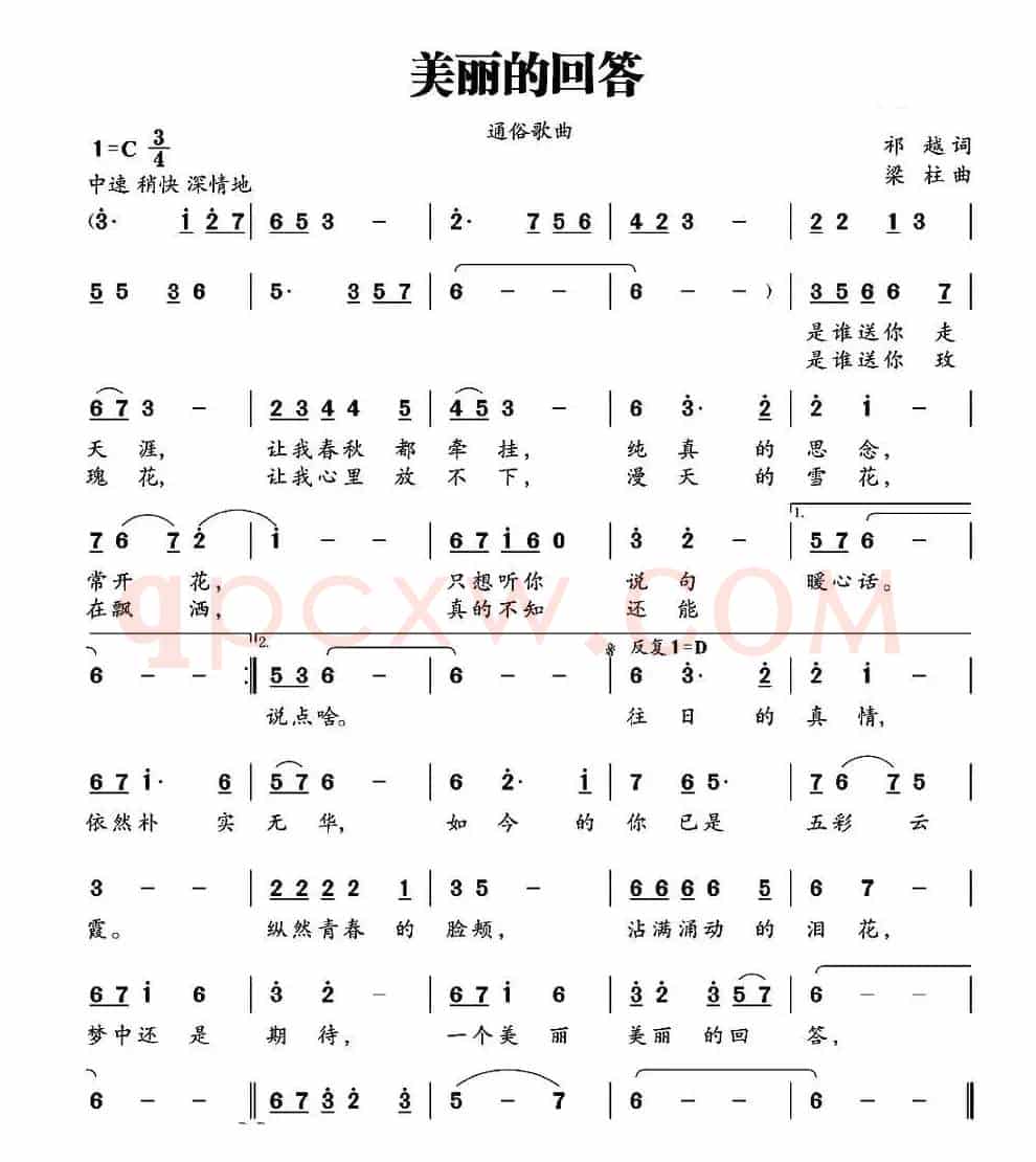 美丽的回答