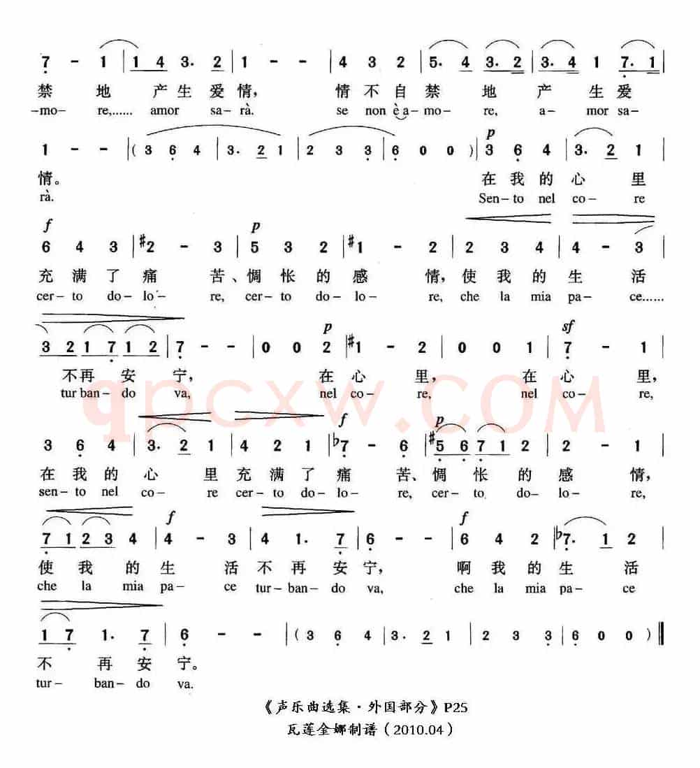 在我的心里（意）