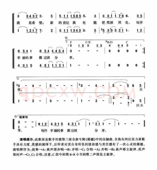 分享（陈涛词 黄尚伟曲）