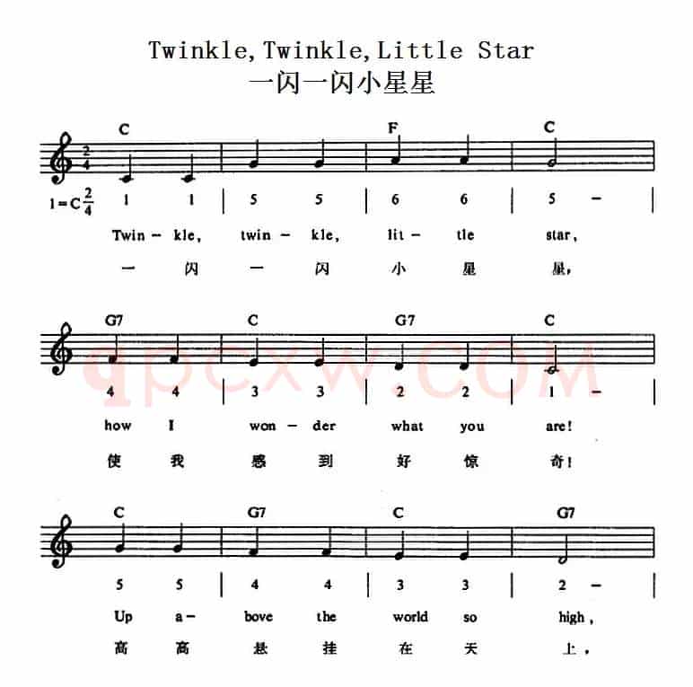 TwinkleTwinkleLittle Star（一闪一闪小星星）