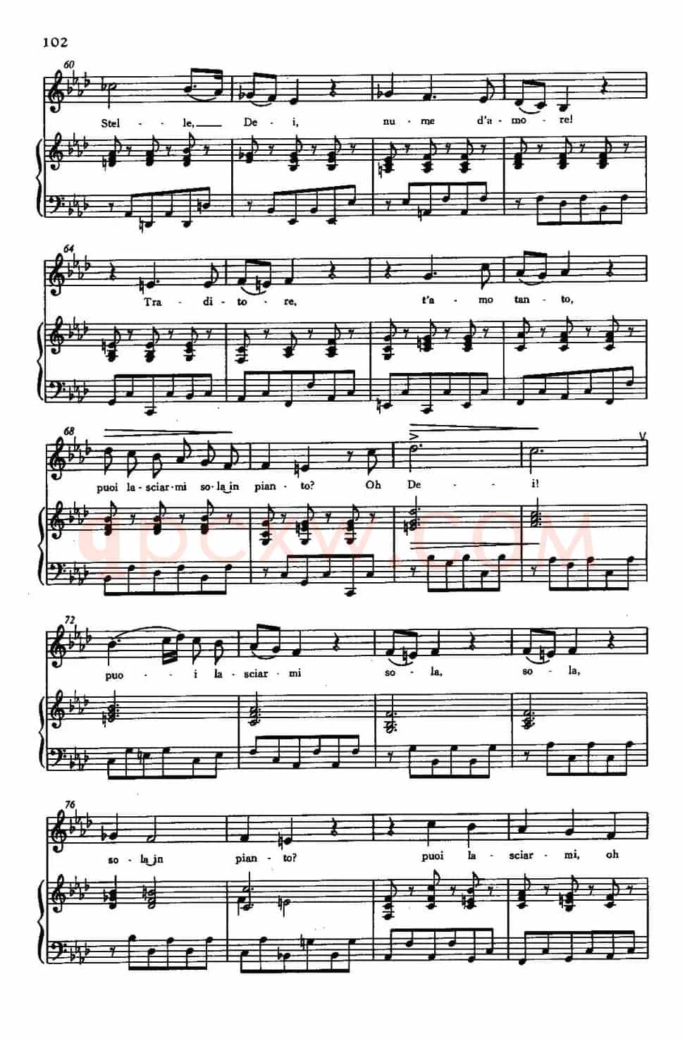 [意]Ah! mio cor,Schernito sei（啊！我的心被你嘲笑）