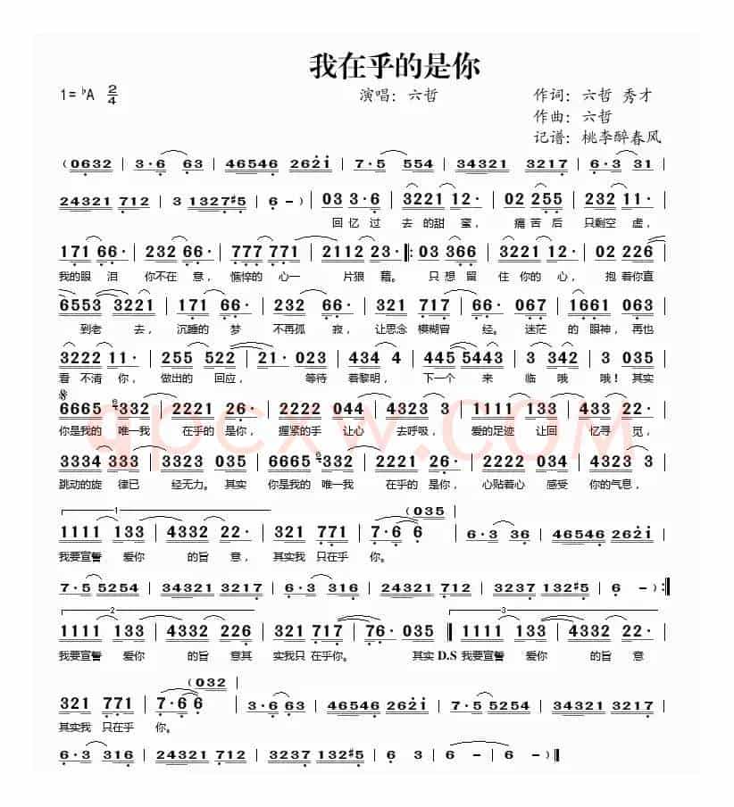 我在乎的是你
