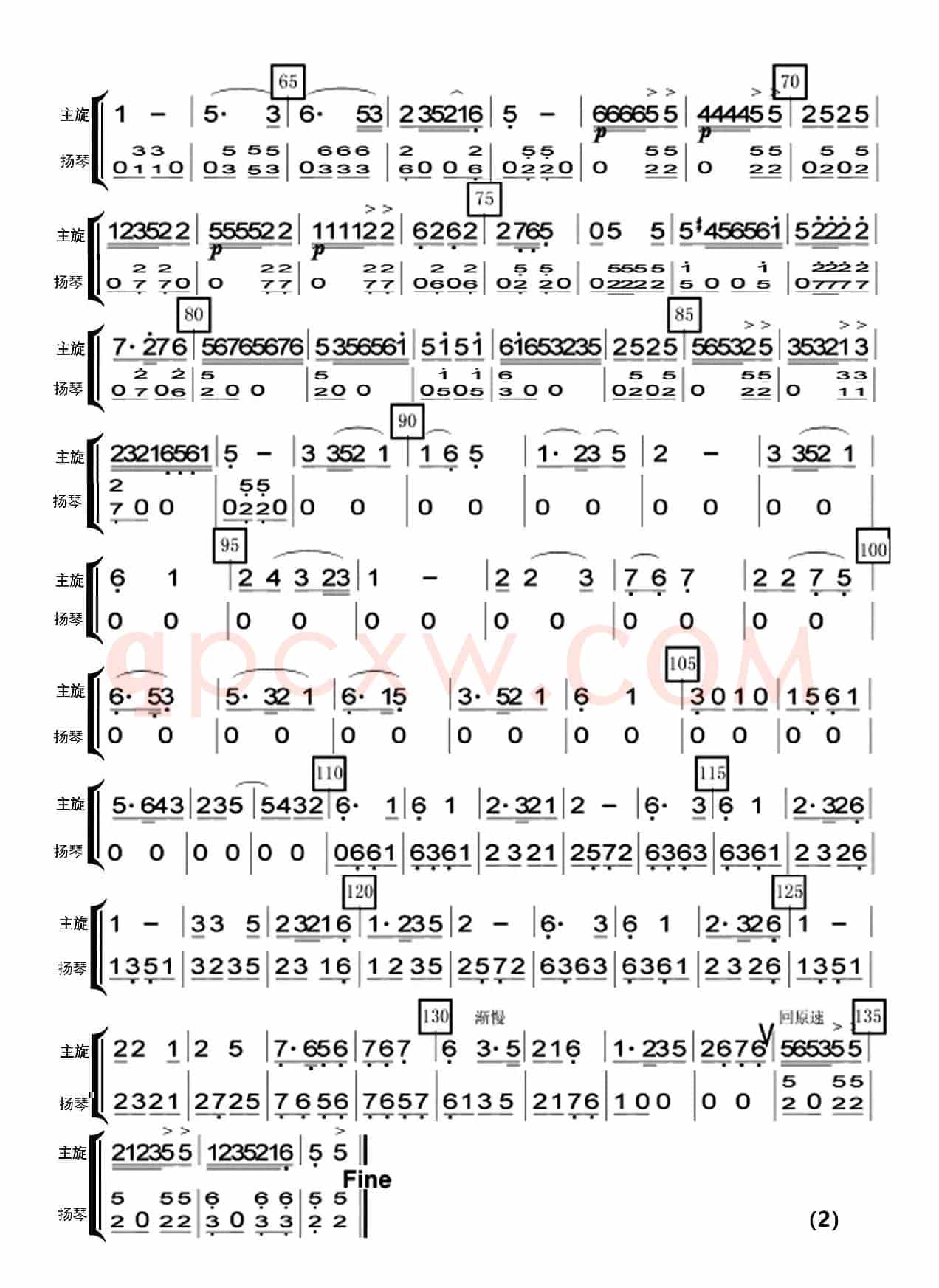 采茶舞曲（民乐合奏）（分谱）