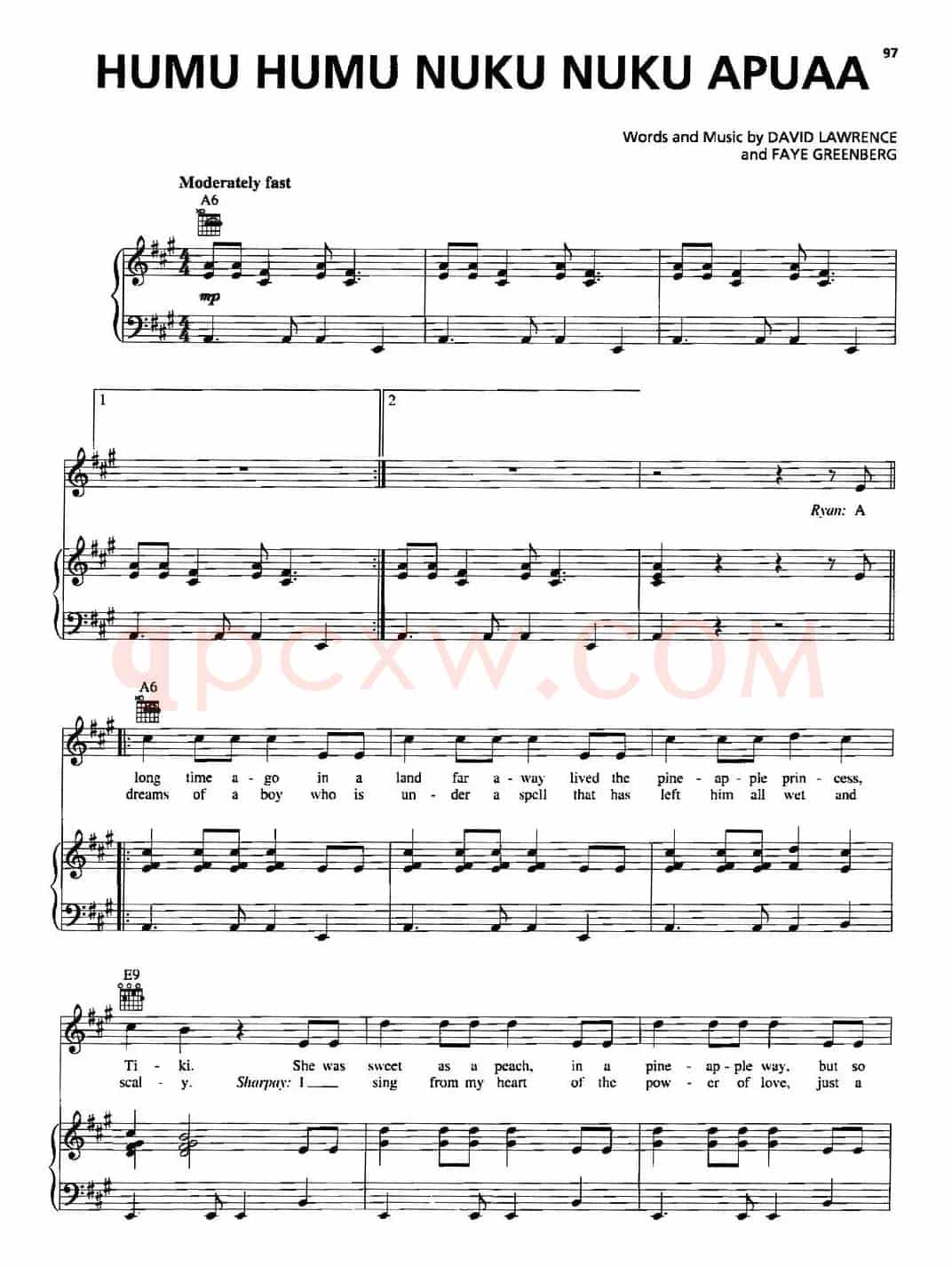 [美]Humu Humu Nuku Nuku Apuaa（正谱）