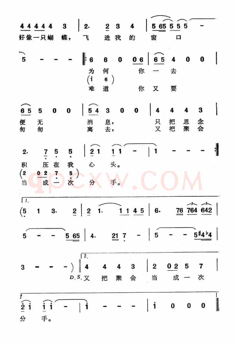 思念（乔羽词 谷建芬曲）