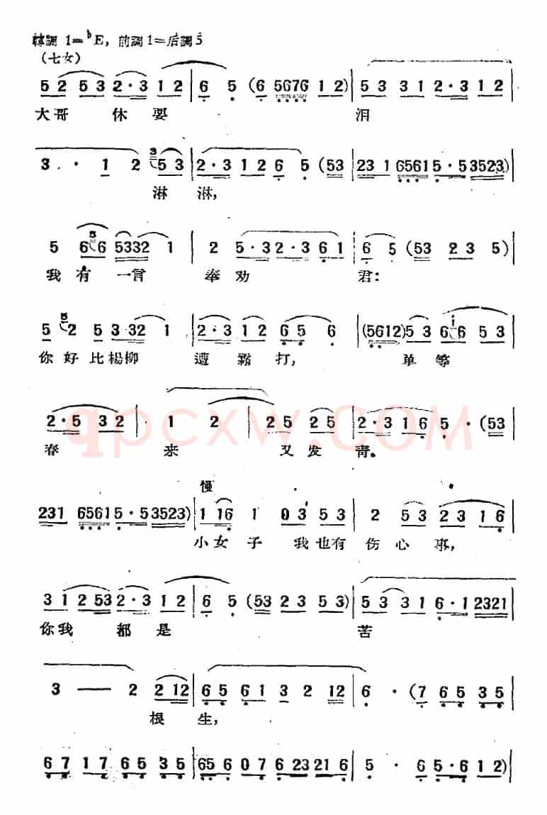 电影“天仙配”选曲：互表身世