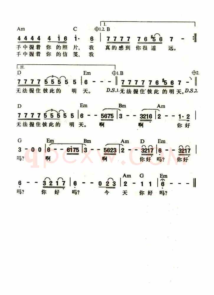 你在他乡还好吗（李光平词 杨虹曲）