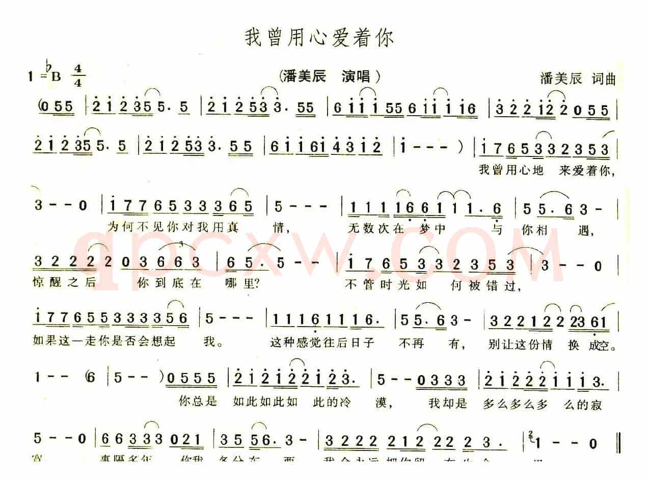 我曾用心爱着你