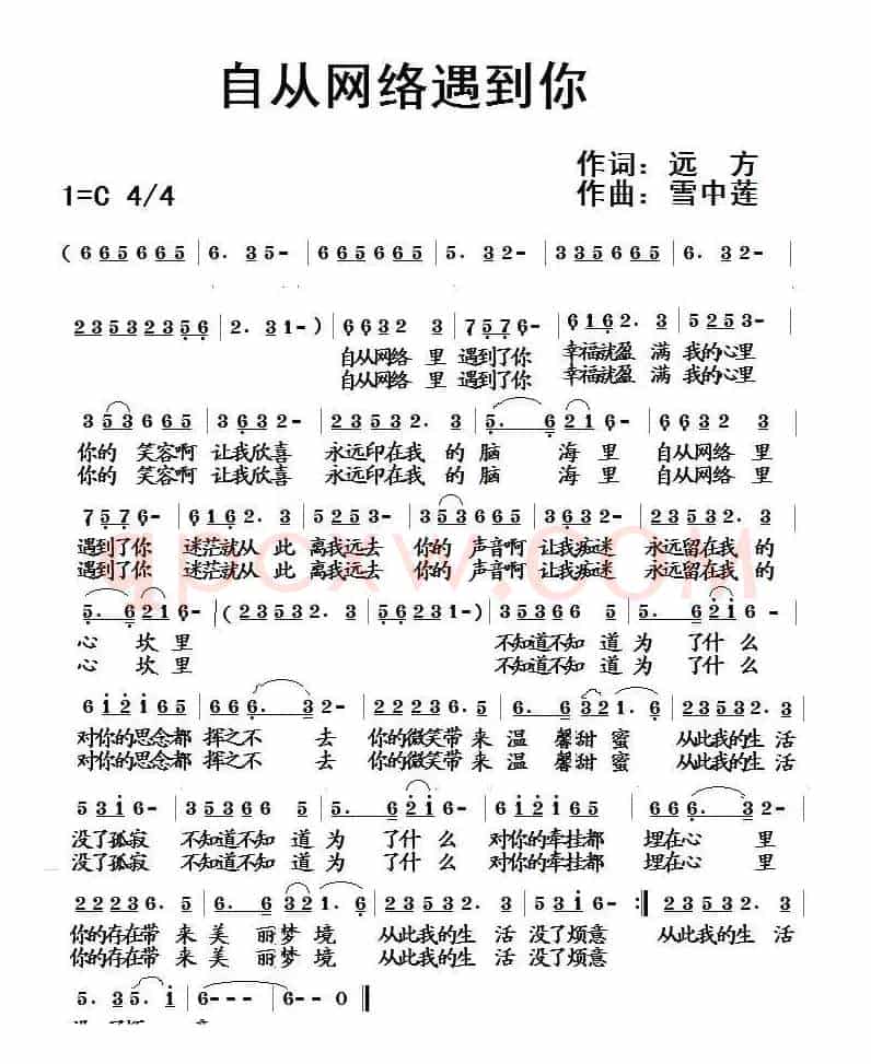 自从网络遇到你