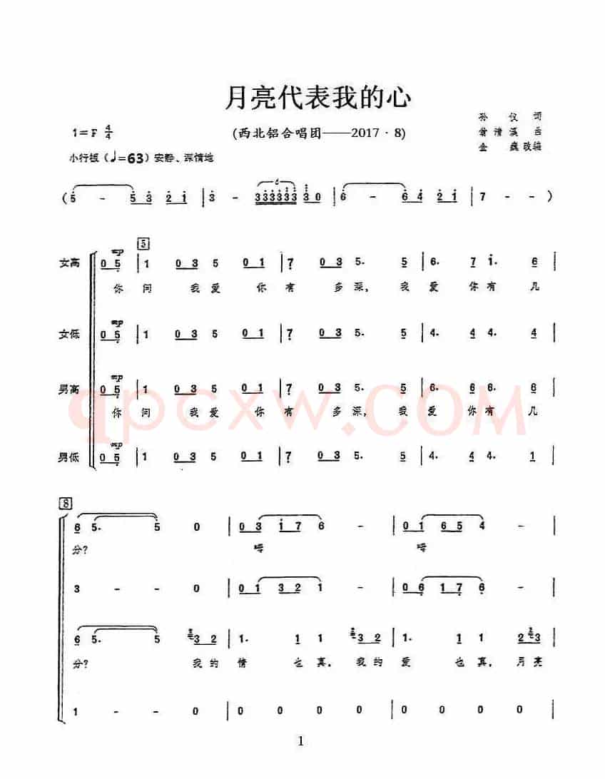 祖国不会忘记（合唱）