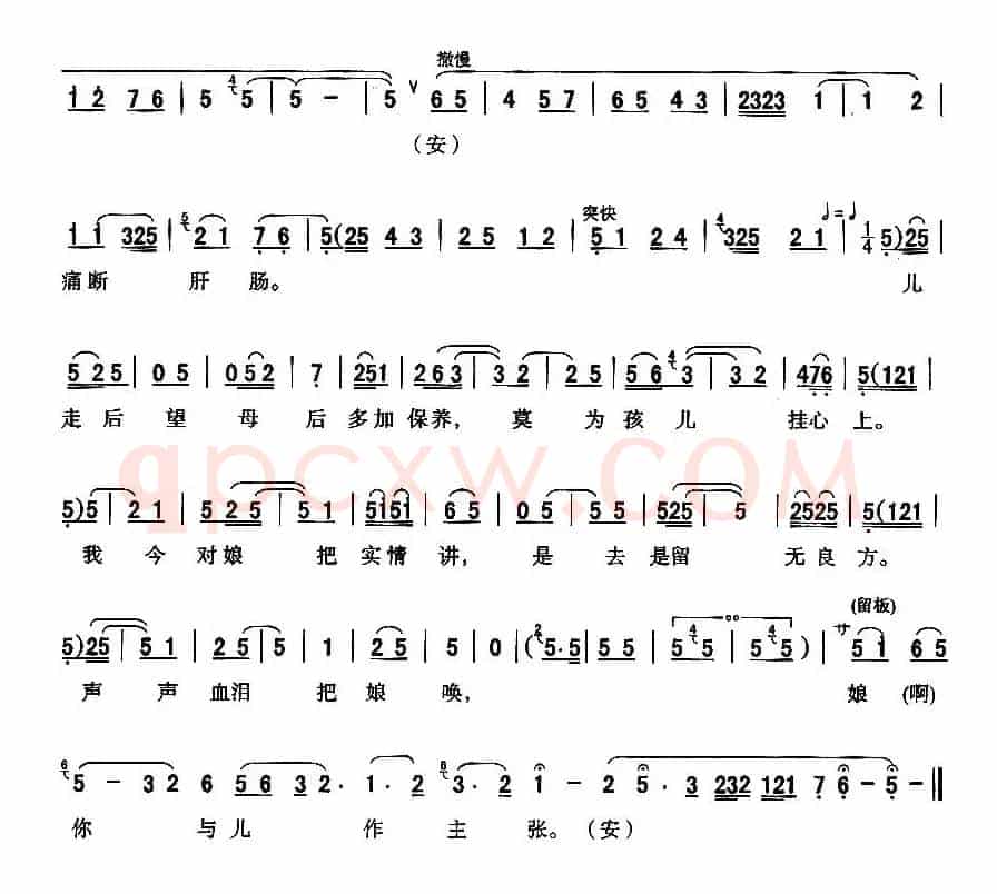 [秦腔]我双膝跪倒把娘望（《龙凤呈祥》孙尚香唱段 ）
