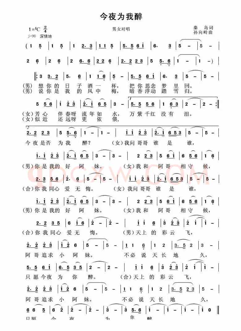今夜为我醉