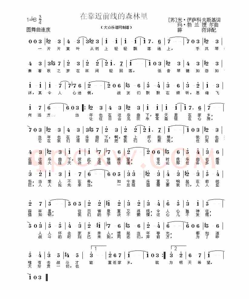 [俄]在靠近前线的森林里