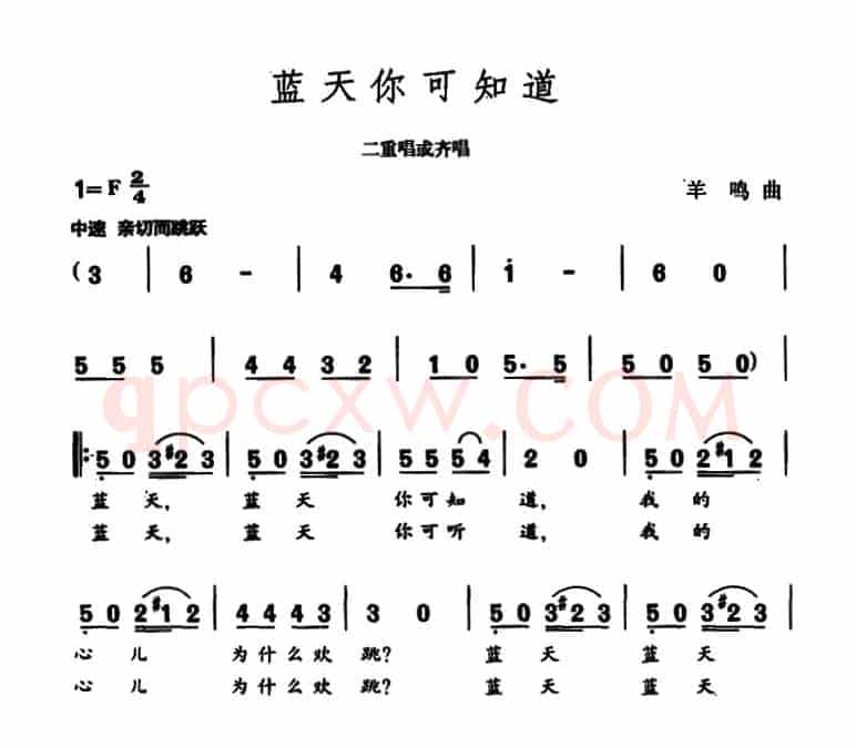 蓝天你可知道