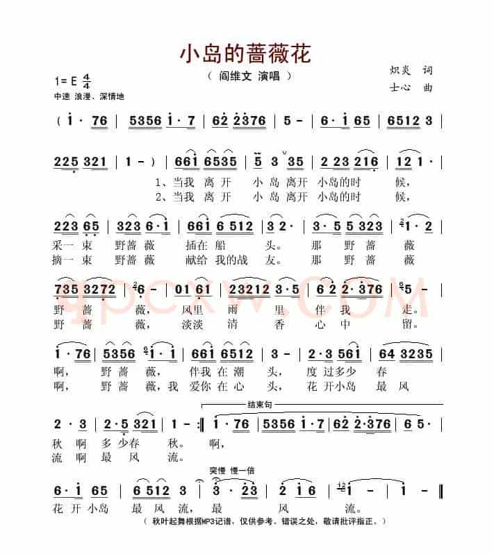 小岛的蔷薇花