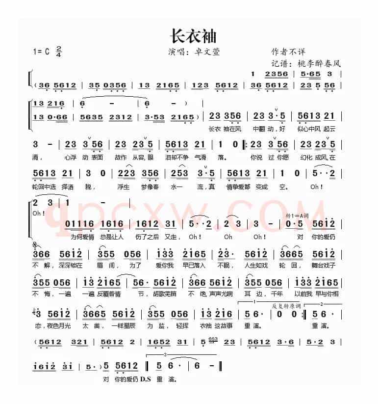 长衣袖