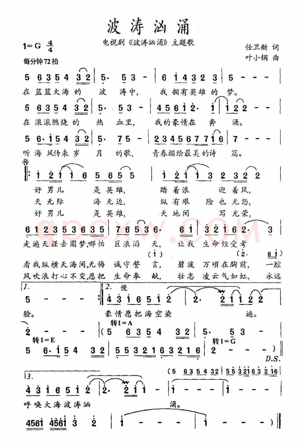 波涛汹涌（电视剧《波涛汹涌》主题歌）
