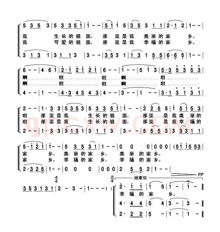 百灵鸟唱了（瞿琮词 顾正光 顾洪曲、女生合唱）