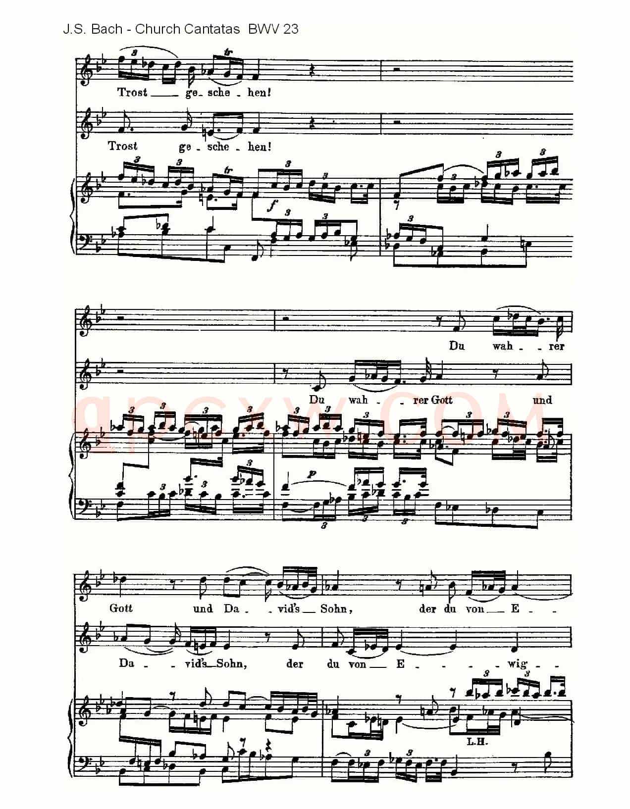 Du wahrer Gott und Davids sohn(真正的上帝的大卫之子)