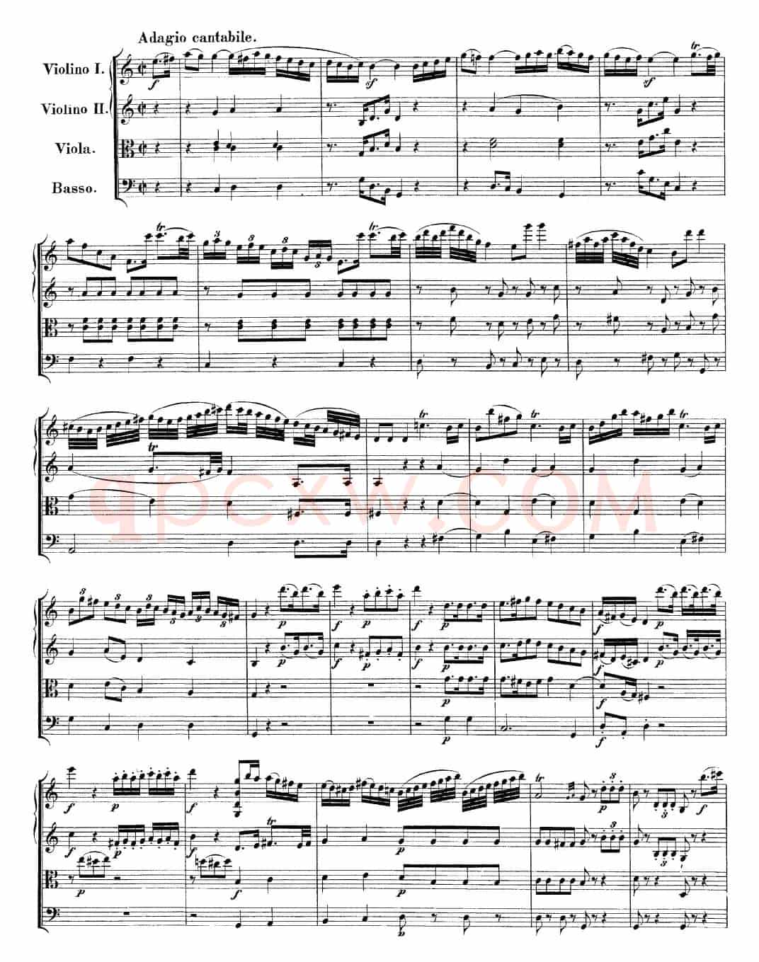 Mozart《A Musical Joke，K.522》（总谱）