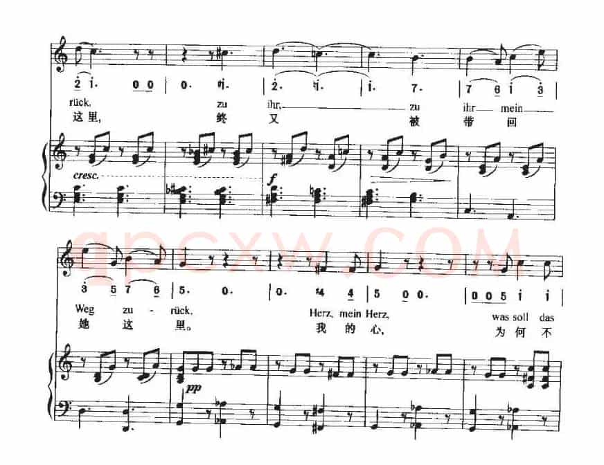 Neue Liebe，Neues Leben（新的爱情，新的生活）（中外文对照、正谱+简谱）