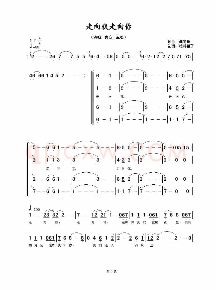 走向我走向你(南方二重唱版)