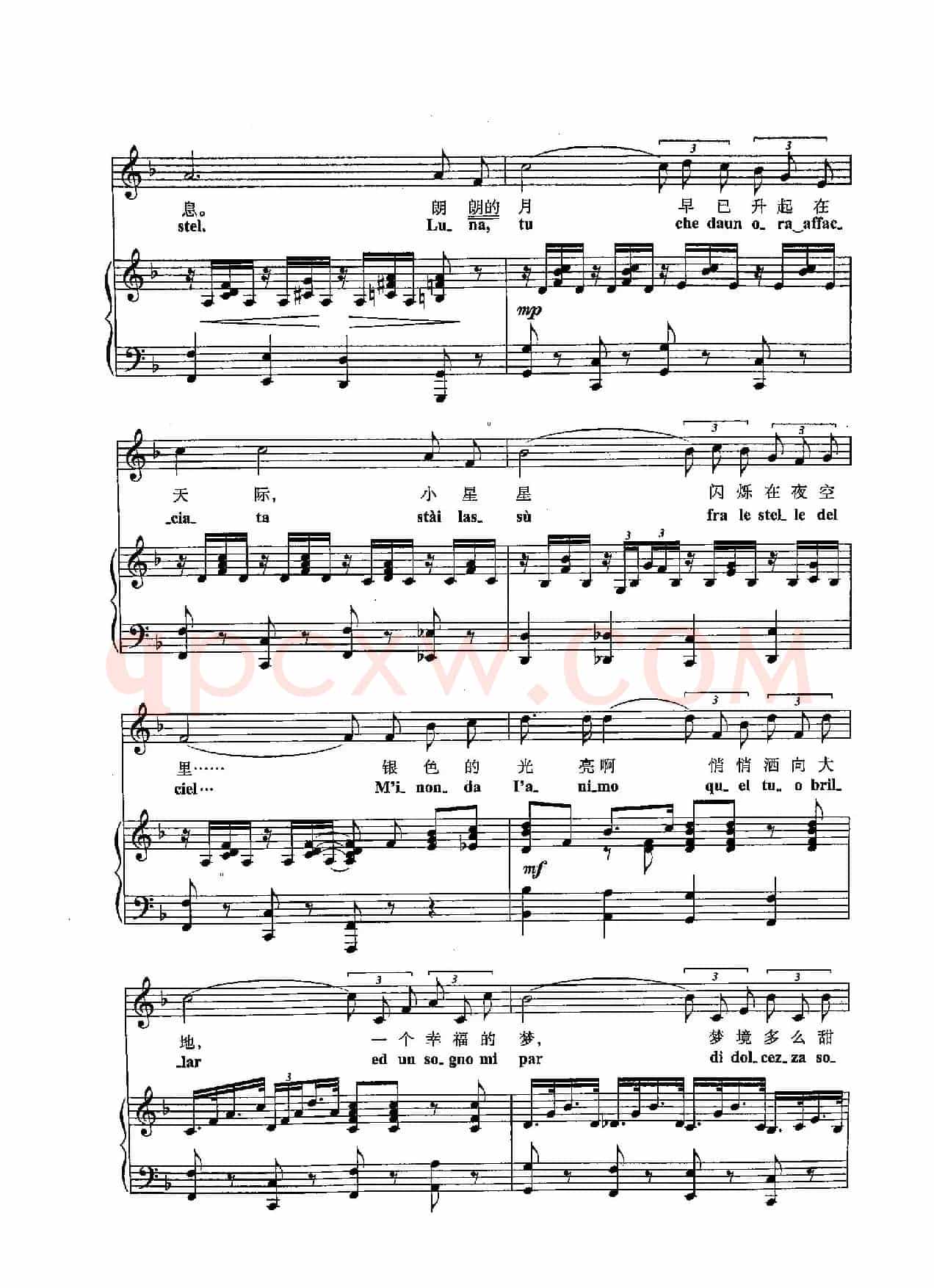 [意]28惆怅小夜曲（正谱）