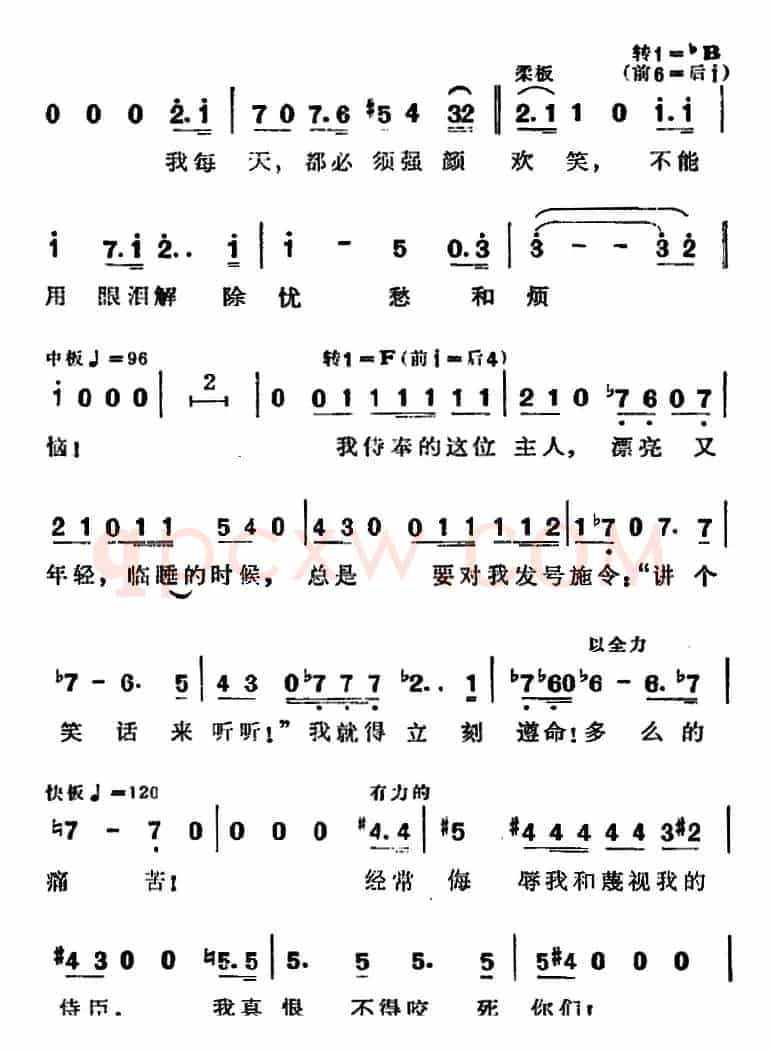 歌剧《弄臣》选曲：里戈莱托的场面——我俩都一样（第一幕第二场）