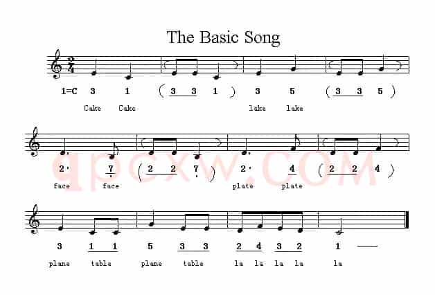 The Basic Song（英文儿歌）