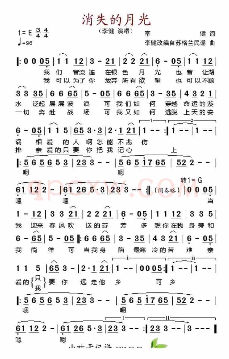 消失的月光 