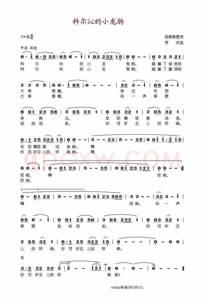 科尔沁的小龙驹