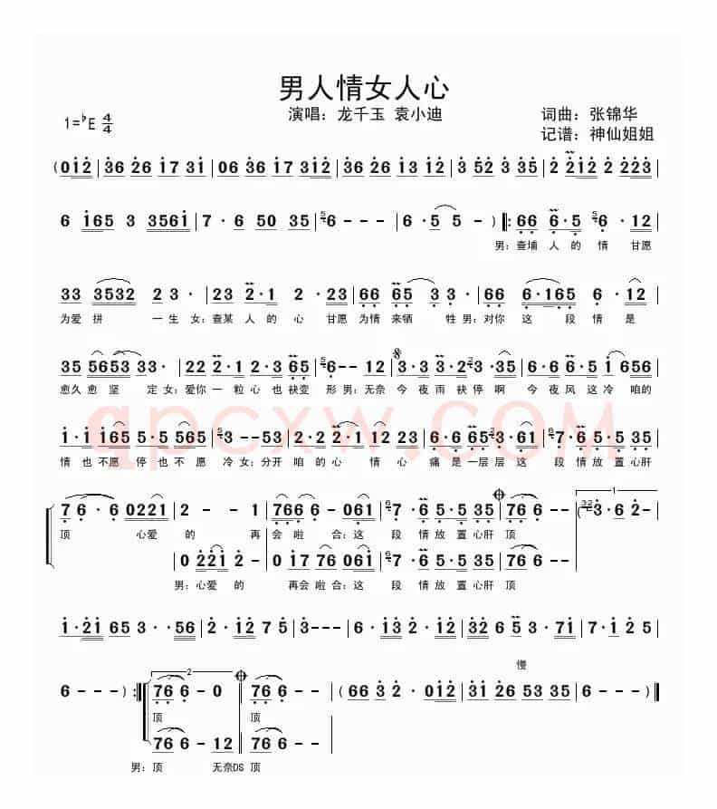 男人情女人心（闽南语演唱）
