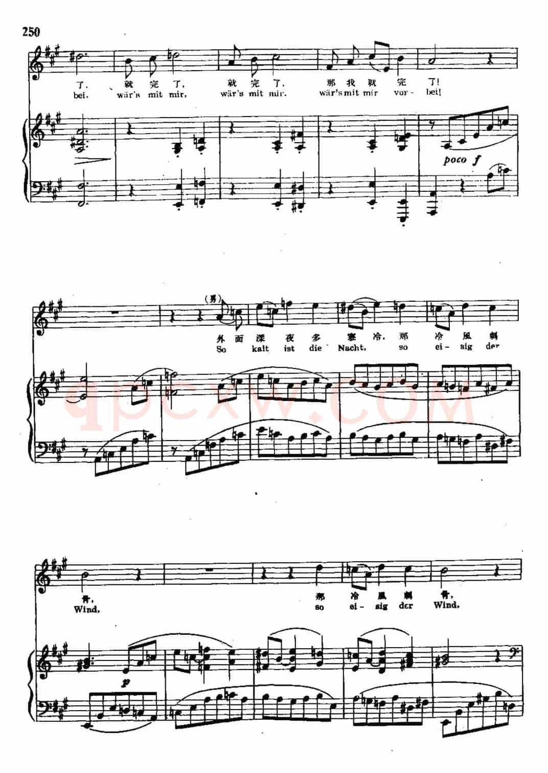 [德]徒然的小夜曲（中外文对照、正谱）