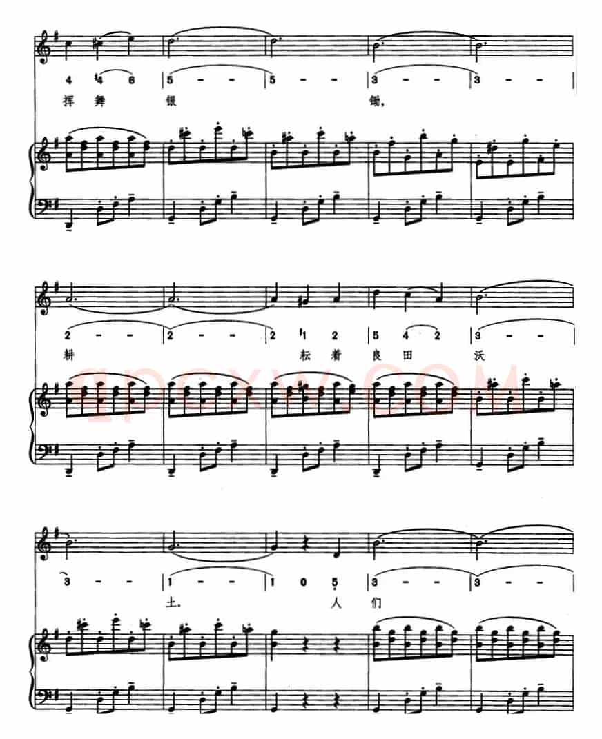 [瑞典]杜鹃圆舞曲（约那松曲 红岚词、线简混排、正谱）