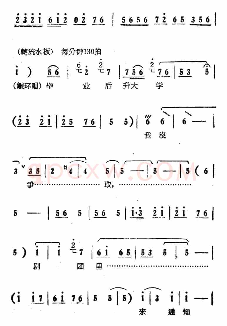 展翅高飞（电影版《朝阳沟》选段、银环独唱、女声伴唱）