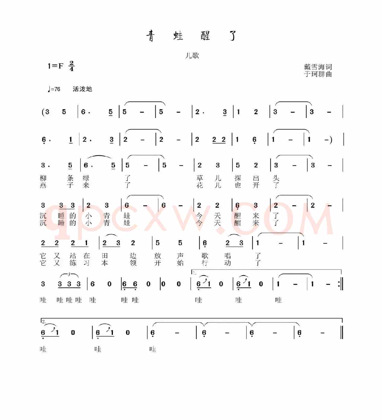 青蛙醒了