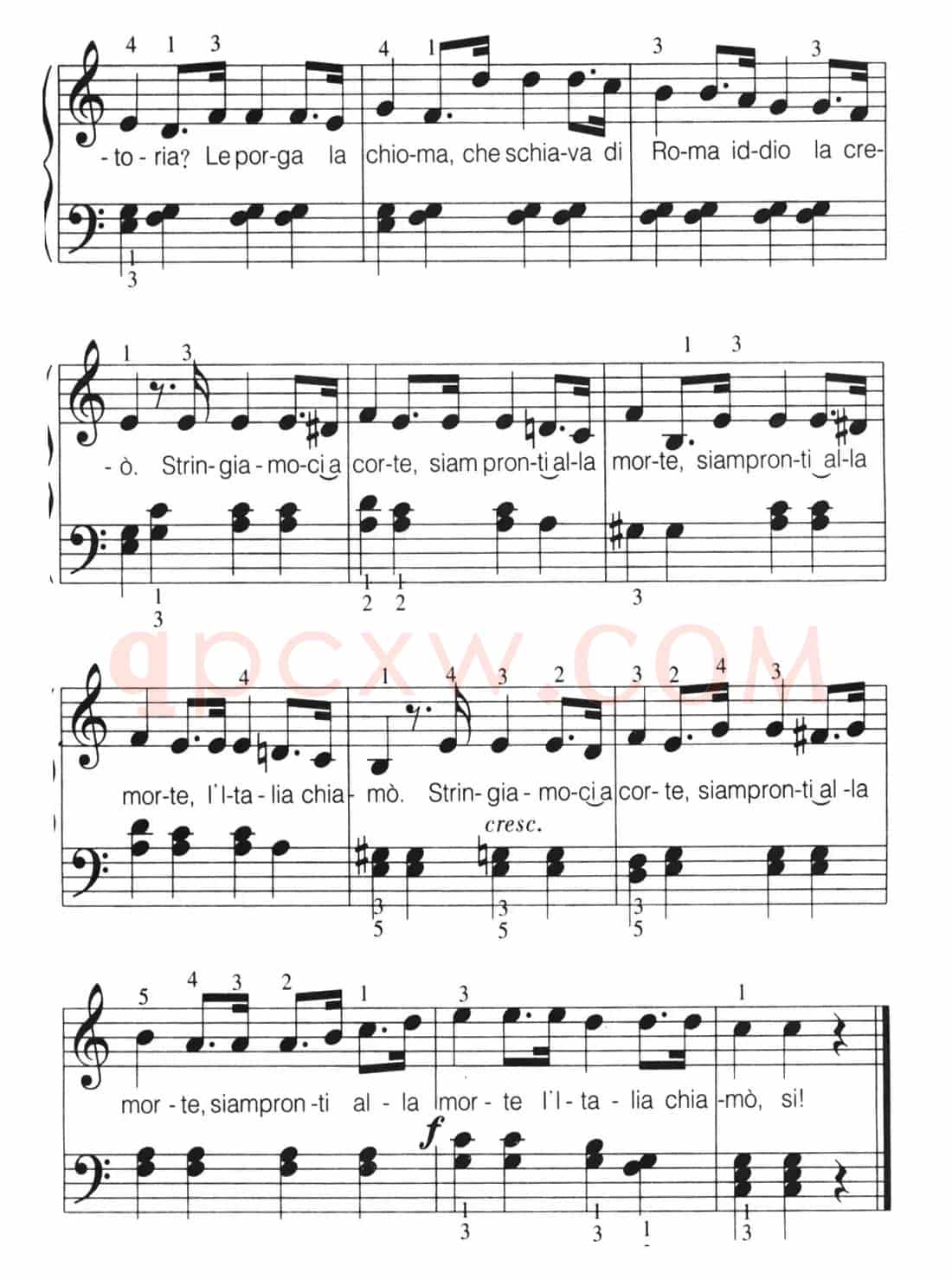 [意]Fratelli d'ltalia（意大利国歌）（弹唱谱）