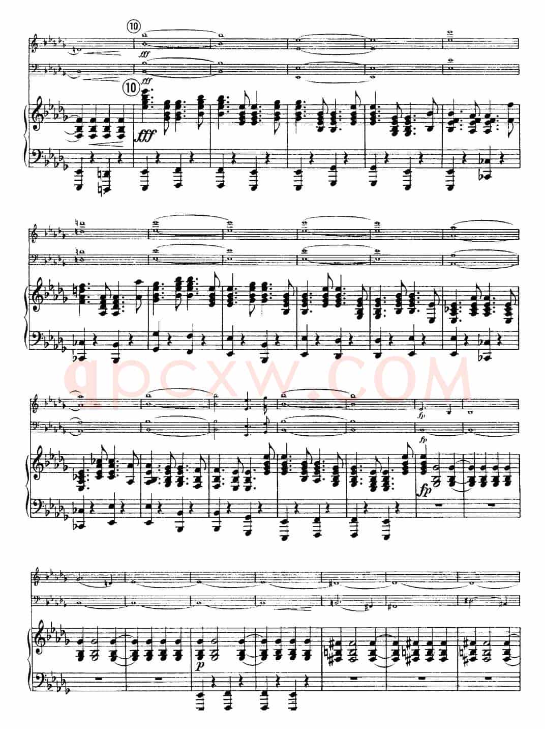 Franck《Piano Trio Op.1 No.1,F-sharp minor》(Ⅲ、小提琴+大提琴+钢琴伴奏)