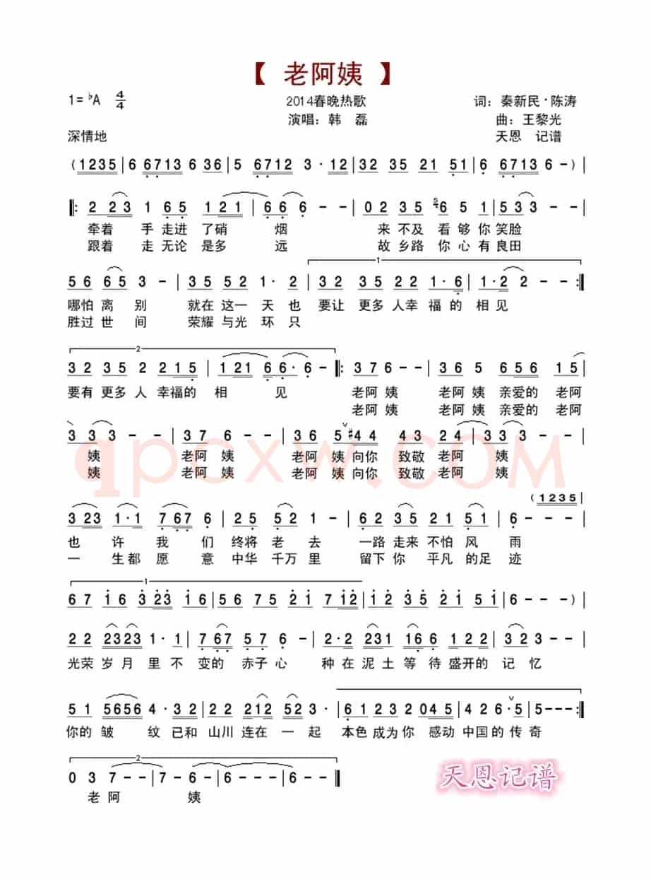 老阿姨(韩磊演唱)