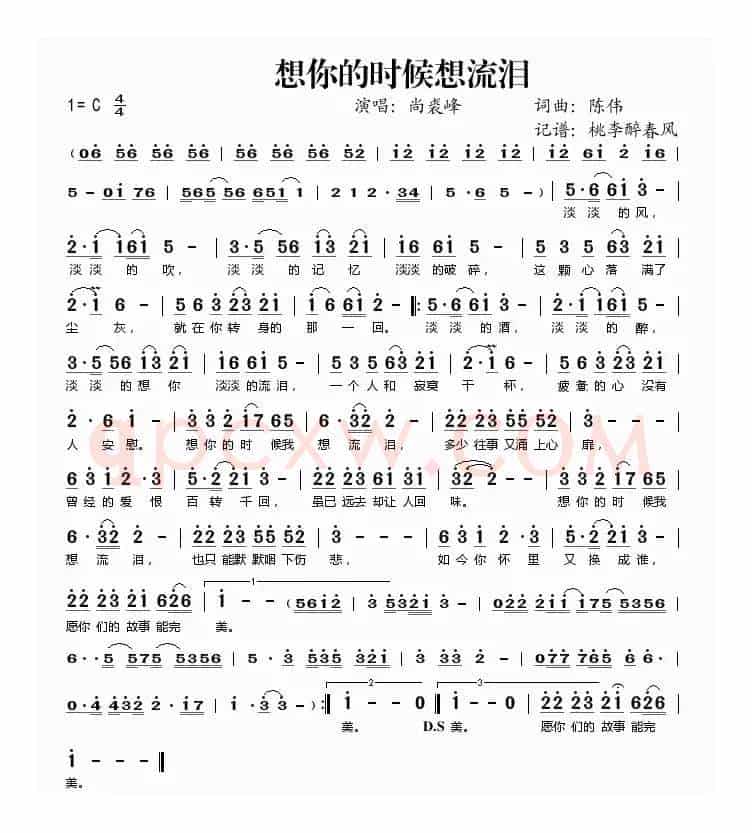 想你的时候想流泪