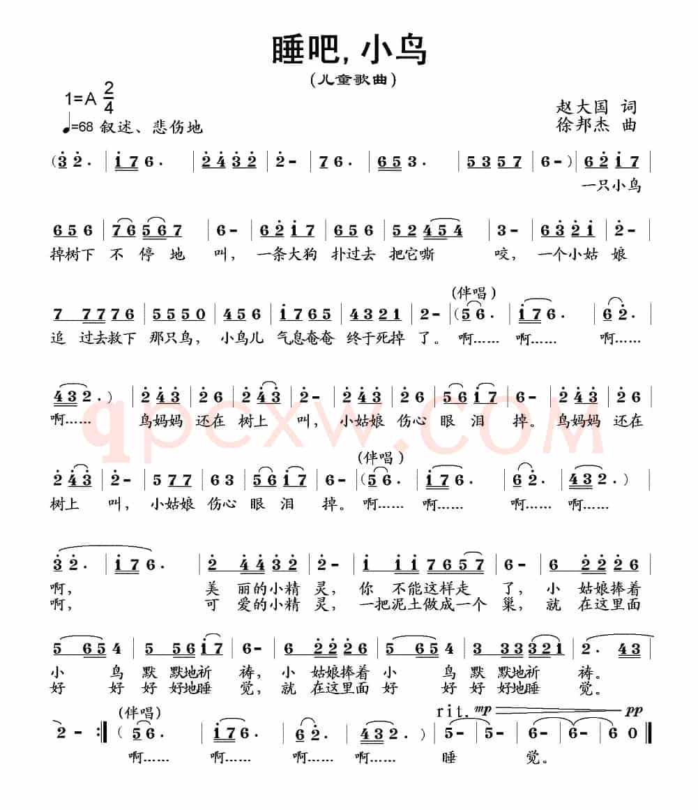 睡吧，小鸟