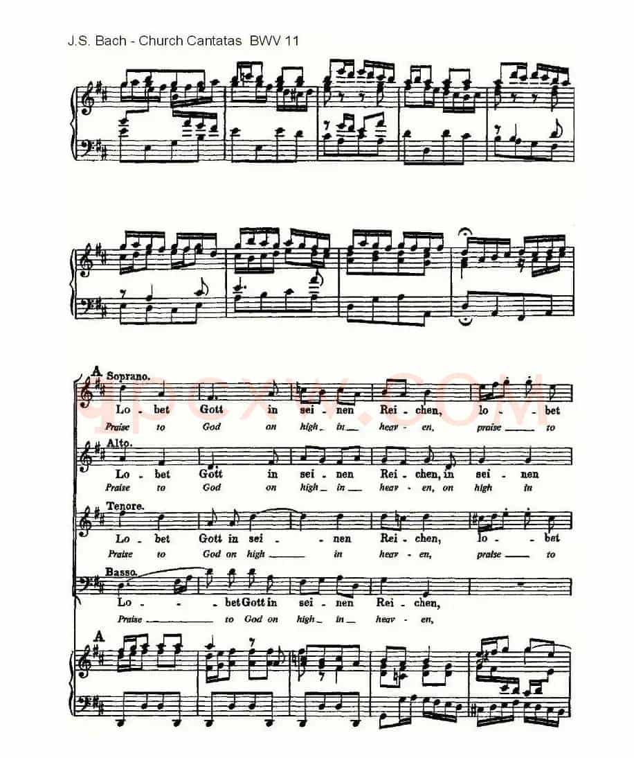 Lobet Gott in Seinen Reicben(颂扬上帝)