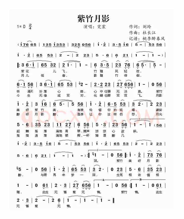 紫竹月影