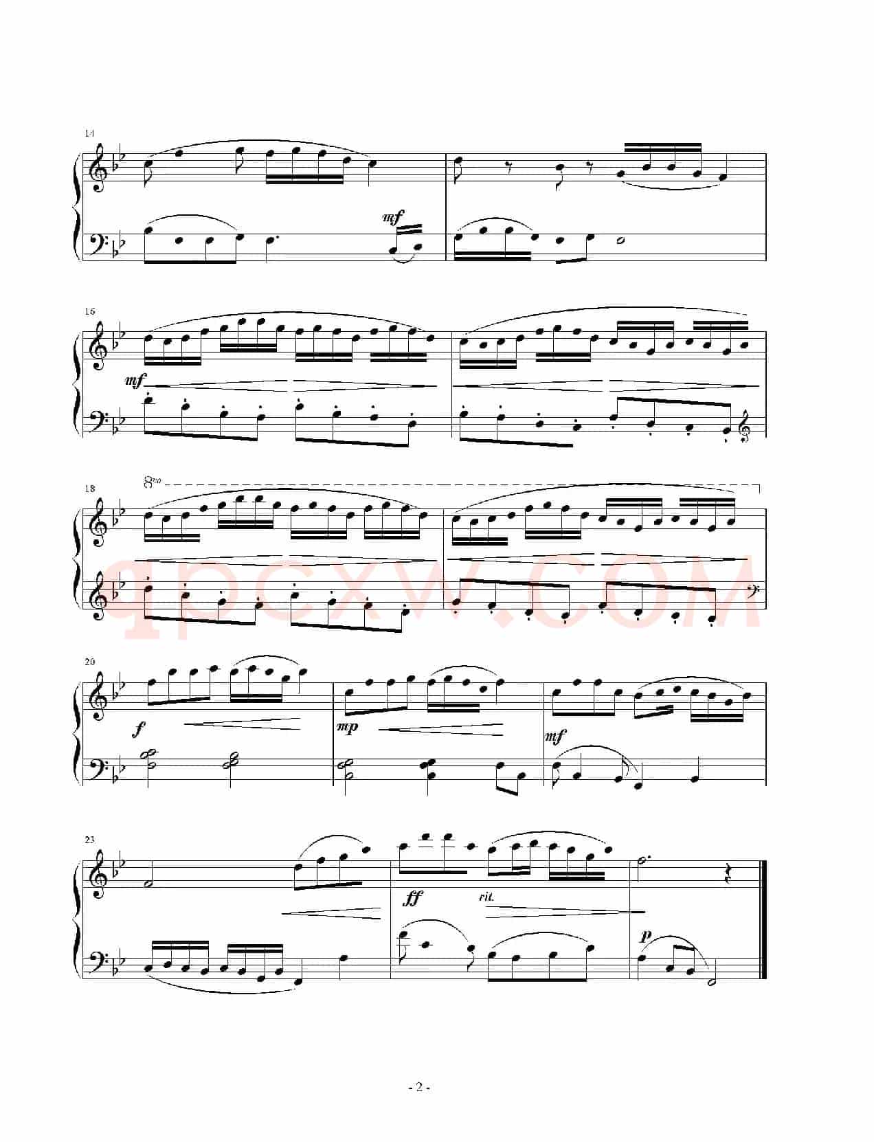 F徵调式小赋格（钢琴曲）