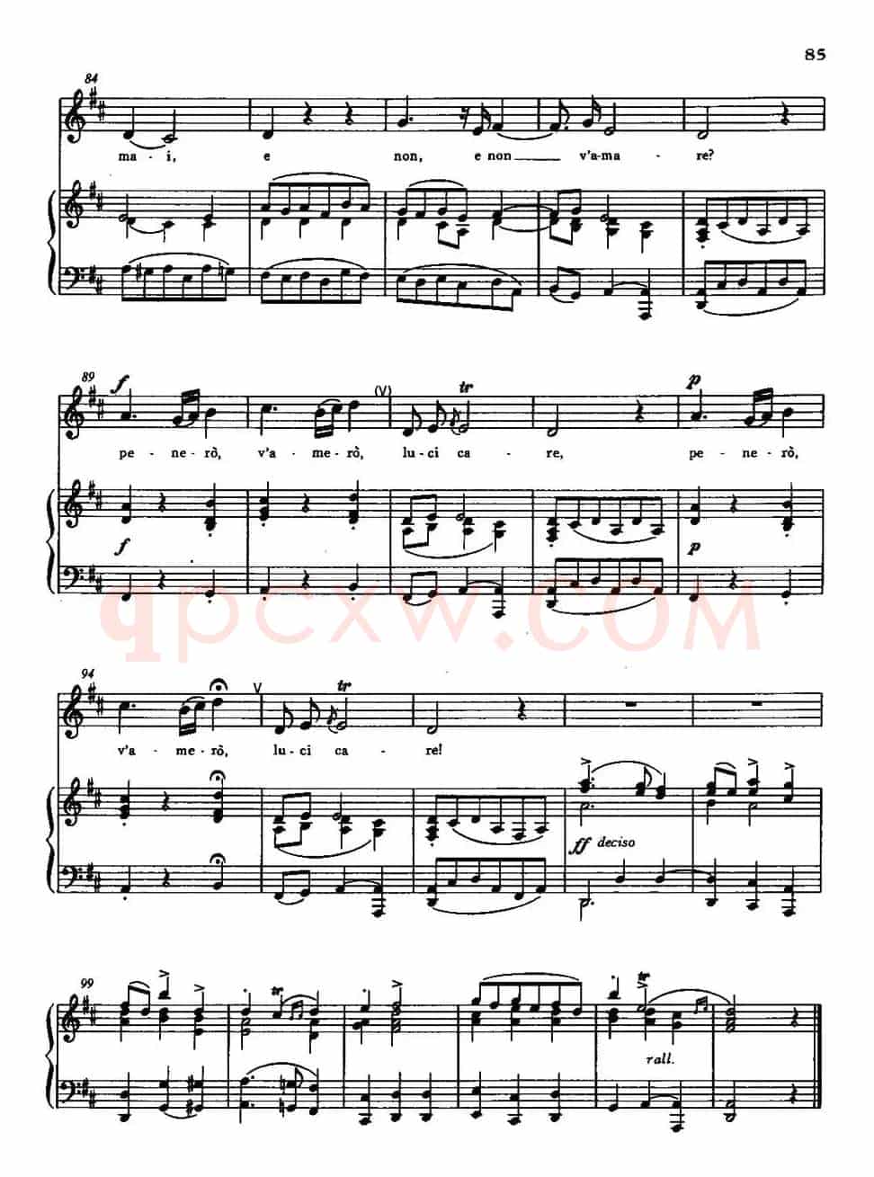 [意]Per la gloria d'adorarvi（以爱的名义）
