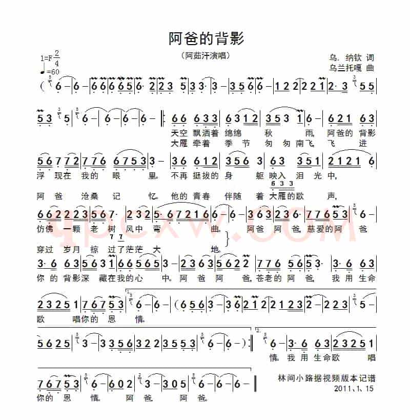 阿爸的背影