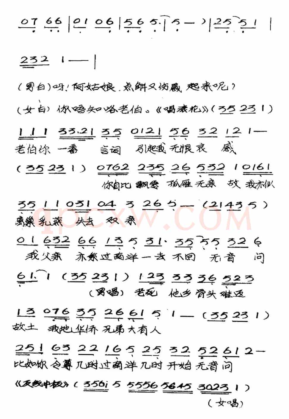 [粤曲]竹伯返唐山 